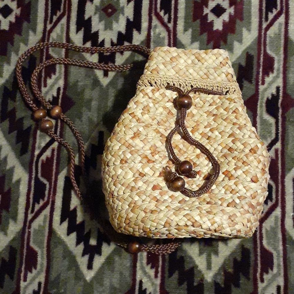 * NEW Corn husk purse